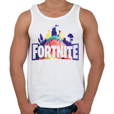 PRINTFASHION Fortnite - Férfi atléta - Fehér