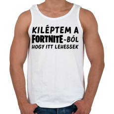 PRINTFASHION Fortnite - Férfi atléta - Fehér