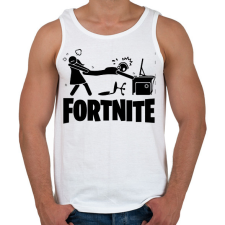 PRINTFASHION Fortnite - Férfi atléta - Fehér atléta, trikó
