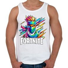 PRINTFASHION Fortnite - Férfi atléta - Fehér