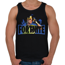 PRINTFASHION Fortnite - Férfi atléta - Fekete