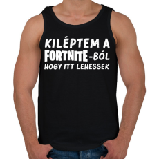 PRINTFASHION Fortnite - Férfi atléta - Fekete