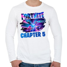 PRINTFASHION Fortnite - Férfi hosszú ujjú póló - Fehér férfi póló