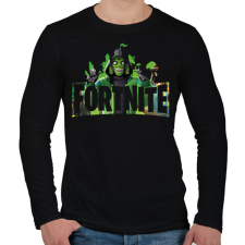 PRINTFASHION Fortnite - Férfi hosszú ujjú póló - Fekete férfi póló