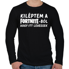 PRINTFASHION Fortnite - Férfi hosszú ujjú póló - Fekete férfi póló