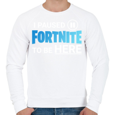 PRINTFASHION Fortnite - Férfi pulóver - Fehér férfi pulóver, kardigán