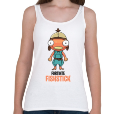 PRINTFASHION Fortnite - Fishstick - Női atléta - Fehér
