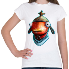 PRINTFASHION Fortnite FishStick - Női póló - Fehér női póló