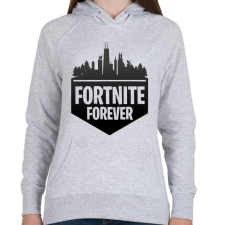 PRINTFASHION fortnite forever - Női kapucnis pulóver - Sport szürke női pulóver, kardigán