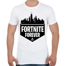 PRINTFASHION Fortnite forever póló - Férfi póló - Fehér férfi póló