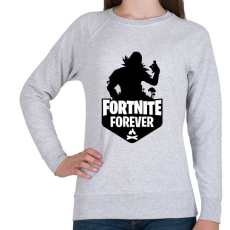PRINTFASHION Fortnite Forever - Raven (Fekete) - Női pulóver - Sport szürke