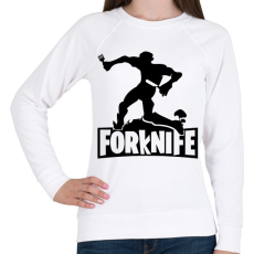 PRINTFASHION fortnite forknife - Női pulóver - Fehér