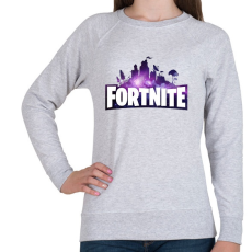 PRINTFASHION Fortnite Galaxy - Női pulóver - Sport szürke