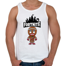 PRINTFASHION Fortnite Gingerbread skin - Férfi atléta - Fehér atléta, trikó