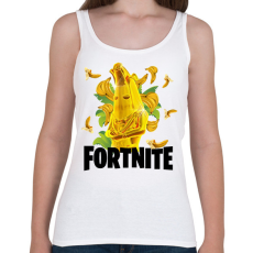PRINTFASHION Fortnite Gold Peely - Női atléta - Fehér