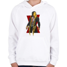 PRINTFASHION Fortnite Golden - Gyerek kapucnis pulóver - Fehér gyerek pulóver, kardigán