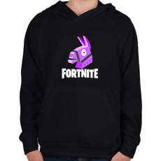 PRINTFASHION Fortnite - Gyerek kapucnis pulóver - Fekete