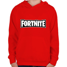 PRINTFASHION Fortnite - Gyerek kapucnis pulóver - Piros