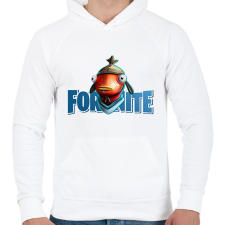 PRINTFASHION Fortnite Hal - Férfi kapucnis pulóver - Fehér férfi pulóver, kardigán