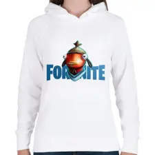PRINTFASHION Fortnite hal - Női kapucnis pulóver - Fehér női pulóver, kardigán