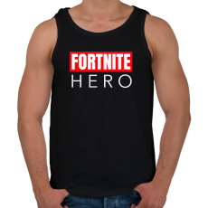 PRINTFASHION FORTNITE HERO - Férfi atléta - Fekete
