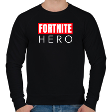 PRINTFASHION FORTNITE HERO - Férfi pulóver - Fekete férfi pulóver, kardigán