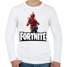 PRINTFASHION Fortnite Joey Caliante - Férfi hosszú ujjú póló - Fehér férfi póló