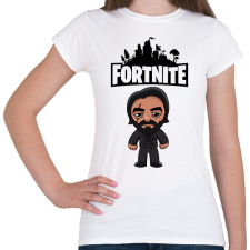 PRINTFASHION Fortnite John Wick - Női póló - Fehér női póló