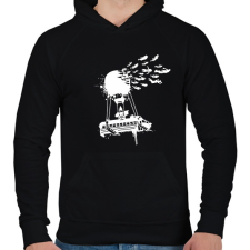PRINTFASHION Fortnite Jump - Férfi kapucnis pulóver - Fekete férfi pulóver, kardigán