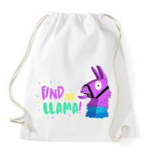 PRINTFASHION Fortnite Lama - Sportzsák, Tornazsák - Fehér tornazsák