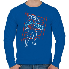 PRINTFASHION Fortnite led - Férfi pulóver - Királykék
