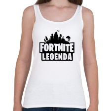 PRINTFASHION Fortnite Legenda - Fekete - Női atléta - Fehér női trikó