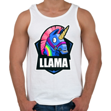 PRINTFASHION Fortnite LLÁMA - Férfi atléta - Fehér atléta, trikó