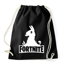 PRINTFASHION Fortnite Llama Logó - Fehér - Sportzsák, Tornazsák - Fekete tornazsák