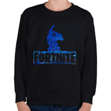 PRINTFASHION Fortnite logó - Gyerek pulóver - Fekete