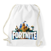 PRINTFASHION Fortnite logo Mancake - Sportzsák, Tornazsák - Fehér