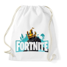 PRINTFASHION Fortnite logo Marshmello - Sportzsák, Tornazsák - Fehér tornazsák