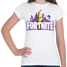PRINTFASHION Fortnite logo - Női póló - Fehér női póló