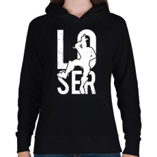PRINTFASHION Fortnite Loser - Női kapucnis pulóver - Fekete