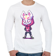 PRINTFASHION Fortnite LOVE - Férfi hosszú ujjú póló - Fehér férfi póló