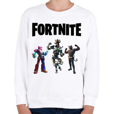 PRINTFASHION Fortnite Mecha - Gyerek pulóver - Fehér