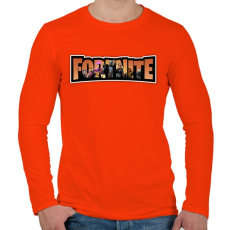 PRINTFASHION Fortnite narancs - Férfi hosszú ujjú póló - Narancs