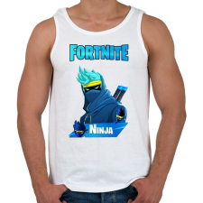 PRINTFASHION Fortnite Ninja - Férfi atléta - Fehér atléta, trikó