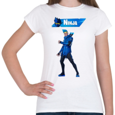 PRINTFASHION Fortnite Ninja - Női póló - Fehér