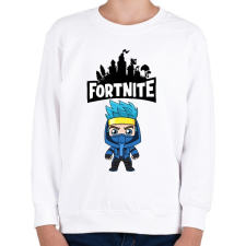 PRINTFASHION Fortnite ninjaaa - Gyerek pulóver - Fehér gyerek pulóver, kardigán