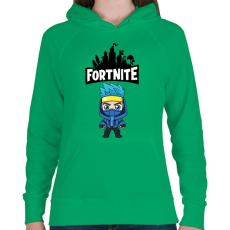 PRINTFASHION Fortnite ninjaaa - Női kapucnis pulóver - Zöld