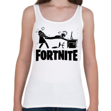 PRINTFASHION Fortnite - Női atléta - Fehér női trikó