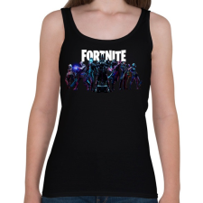 PRINTFASHION Fortnite - Női atléta - Fekete női trikó