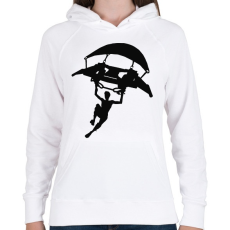 PRINTFASHION Fortnite - Női kapucnis pulóver - Fehér