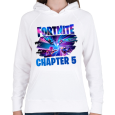 PRINTFASHION Fortnite - Női kapucnis pulóver - Fehér